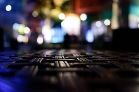 abstract background with colorful neon lightの写真素材