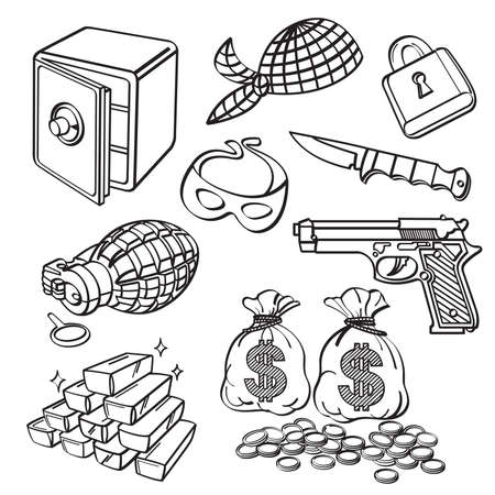 Crime Element Collectionのイラスト素材