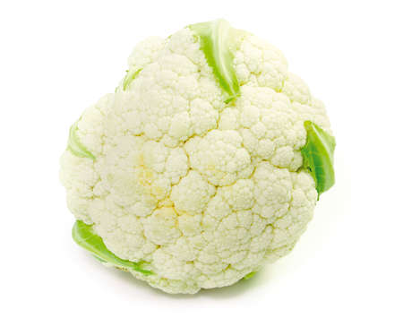 cauliflower on whiteの写真素材