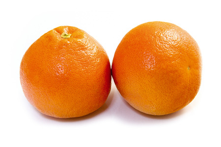 Grapefruits on whiteの写真素材