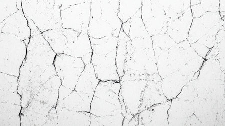 A fractured clear glass background with detailed, jagged cracks and a high-definition transparent texture.の素材