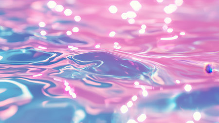 3D detailed seamless lake water reflections, glowing and transparent for natural overlays.の素材