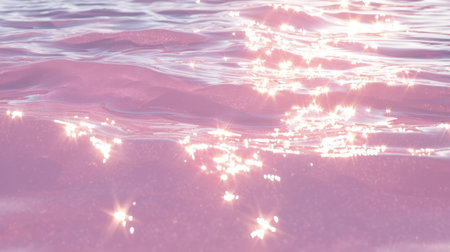 Hyper-detailed seamless ripples in the sand, glowing desert waves with soft reflections.の素材