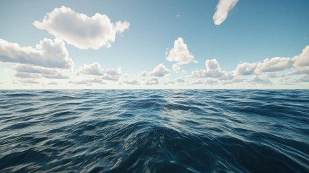 Crystal-clear seamless sky cloud waves, ultra-realistic floating ripple texture for overlays.の素材