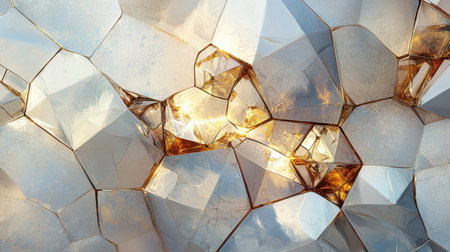 Transparent seamless ground ripples, sparkling cracked earth textures with high detail.の素材