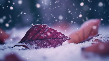 A close-up of pollen and dust particles resting on the surface of a leaf, emphasizing allergens.の素材
