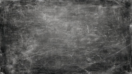 This dark grunge texture background features scratches and imperfections, perfect for creative projects, design elements, or artistic expressions. Use it as a backdrop.の素材