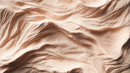 This high-resolution image features a soft and natural sand texture, highlighting undulating patterns reminiscent of a serene desert landscape, perfect for various design projects.の素材