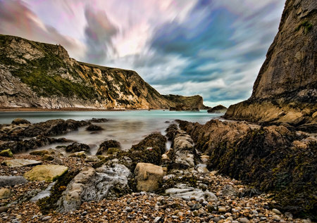 Man  O  War Bay, Dorsetの写真素材