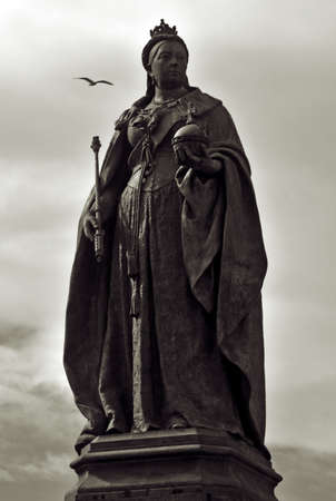 Queen Victoria Statue in Birmingham City Centreの写真素材