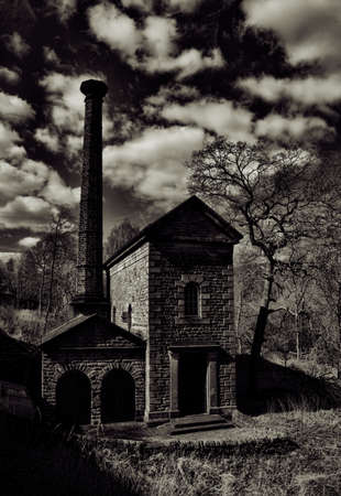 Leawood Pumphouse on the Cromford Canal in Derbyshireの写真素材