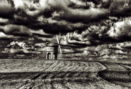 Chesterton Windmill in Warwickshire, Englandの写真素材