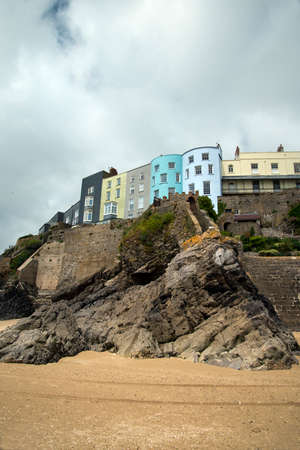 Tenby is a seaside town in Pembrokeshire, South West Walesの写真素材