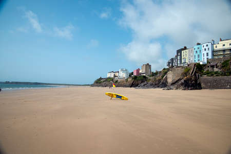 Tenby is a seaside town in Pembrokeshire, South West Walesの写真素材