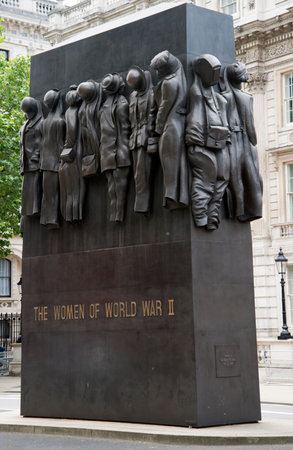 Monument to the Women of World War II in Whitehall, London, Englandのeditorial素材