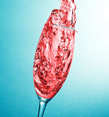 water splashes in the glassの写真素材