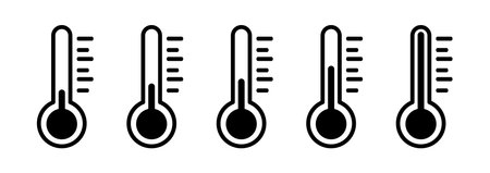 Thermometer icon object for measure temperature vector illustrationのイラスト素材