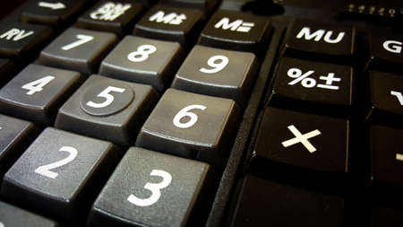 close up calculatorの写真素材