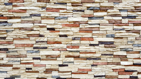 Background of  vintage color brick wall