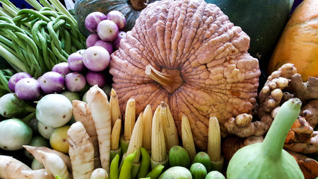 Set of vegetable