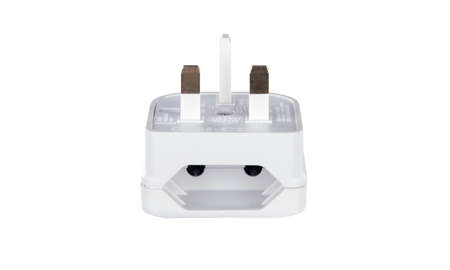 European to english plug adapterの写真素材