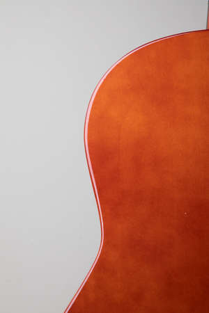 Close up of wooden classic spanish guitarの写真素材