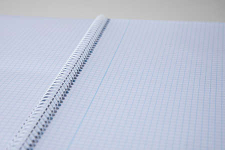 school block note with spiral and square marksの写真素材