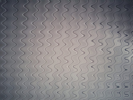 Abstract rippled distortion background or texture of a white home ceiling liner, forming a...