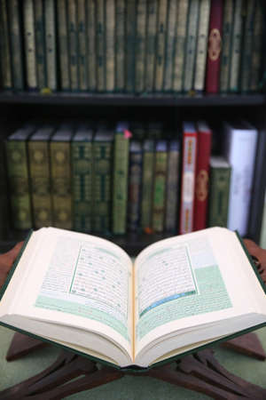 Quran in a mosque.の写真素材