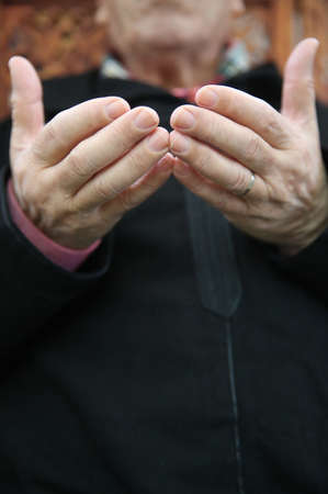 Man praying in a mosque.の写真素材