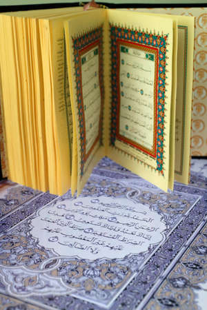 The Quran on paper and tablet.の写真素材