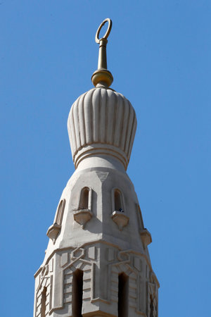 Jumeriah mosque. Minaret. Dubai. United Arab Emiratesの写真素材