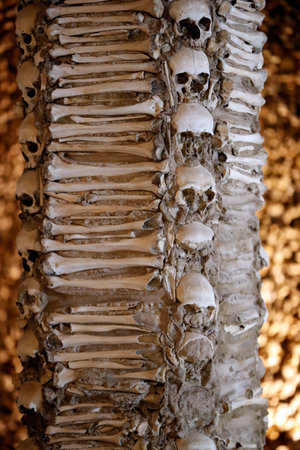 Chapel of Bones, Royal Church of St Francis. Evora. Portugal.