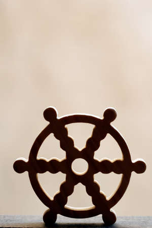 Dharma Wheel of Spirituality - oldest known Buddhist symbol of infinite perfection and destiny.の写真素材