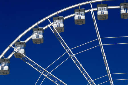 Ferris wheel, Porto Antico (Old Port). Genoa.   Italy.の写真素材