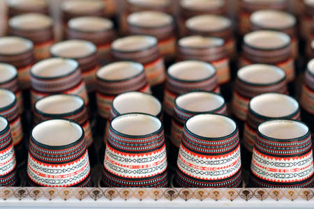 Take away coffee cups. Dubai. United Arab Emirates.の写真素材