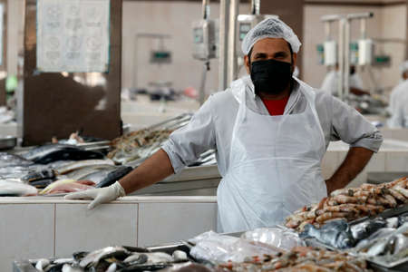 Fish market. United Arab Emirates.のeditorial素材
