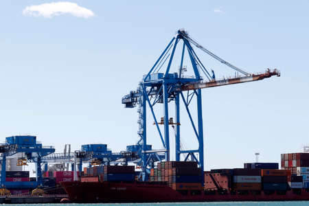 View of Porto Antico (Old harbor). Genoa.   Italy.のeditorial素材