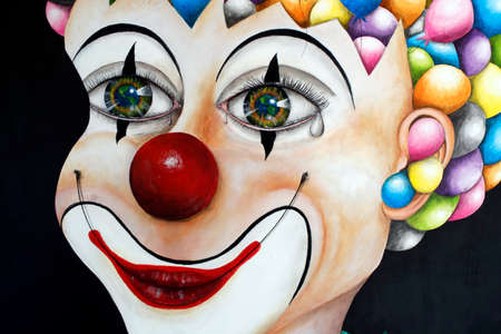 Mont-Blanc d'humour 2021.  Clown.  Saint Gervais les Bains. France.のeditorial素材