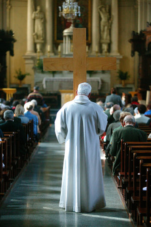 Easter week ritual. Holy week. France.