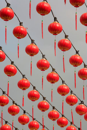 Chinese new year. Thean Hou Chinese temple. Kuala Lumpur. Malaysia.の写真素材