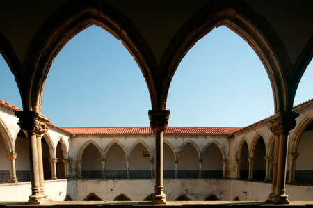 Christ's convent ablution cloister. Architecture. Portugal.のeditorial素材