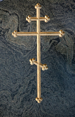 Orthodox cross in a church. Orthodox symbol. Austria.の写真素材