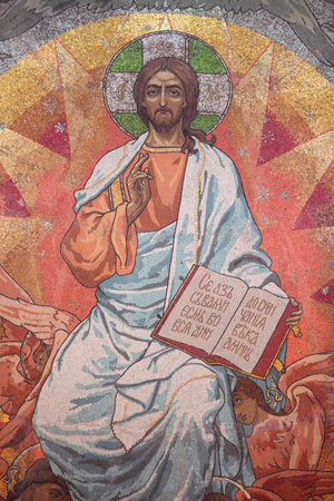 Church of the Savior on Spilled Blood or Church of Resurrection. Russia.の写真素材