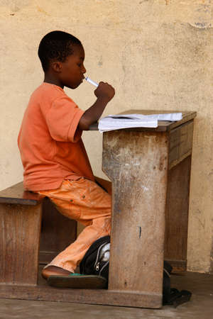 Primary african school in Lome. Togo.のeditorial素材