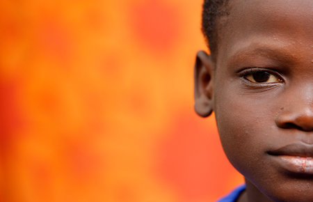 Portrait of an african boy. Togo.