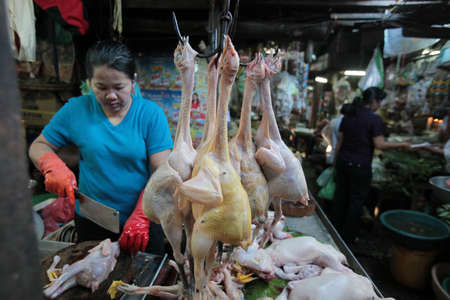 The Russian market in Phnom Penh. Cambodia.のeditorial素材