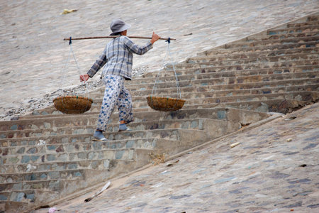 Vietnamese woman. Daily life. Vietnam.
