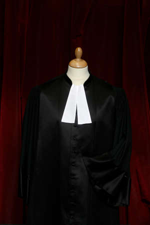 Pastor's robe for sale. France.の写真素材
