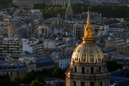 Paris city. The National Residence of the Invalids. France.のeditorial素材